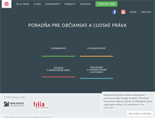 Tablet Screenshot of poradna-prava.sk